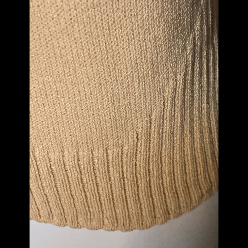 St John Knit tan santana size small tank shell - Picture 3 of 3